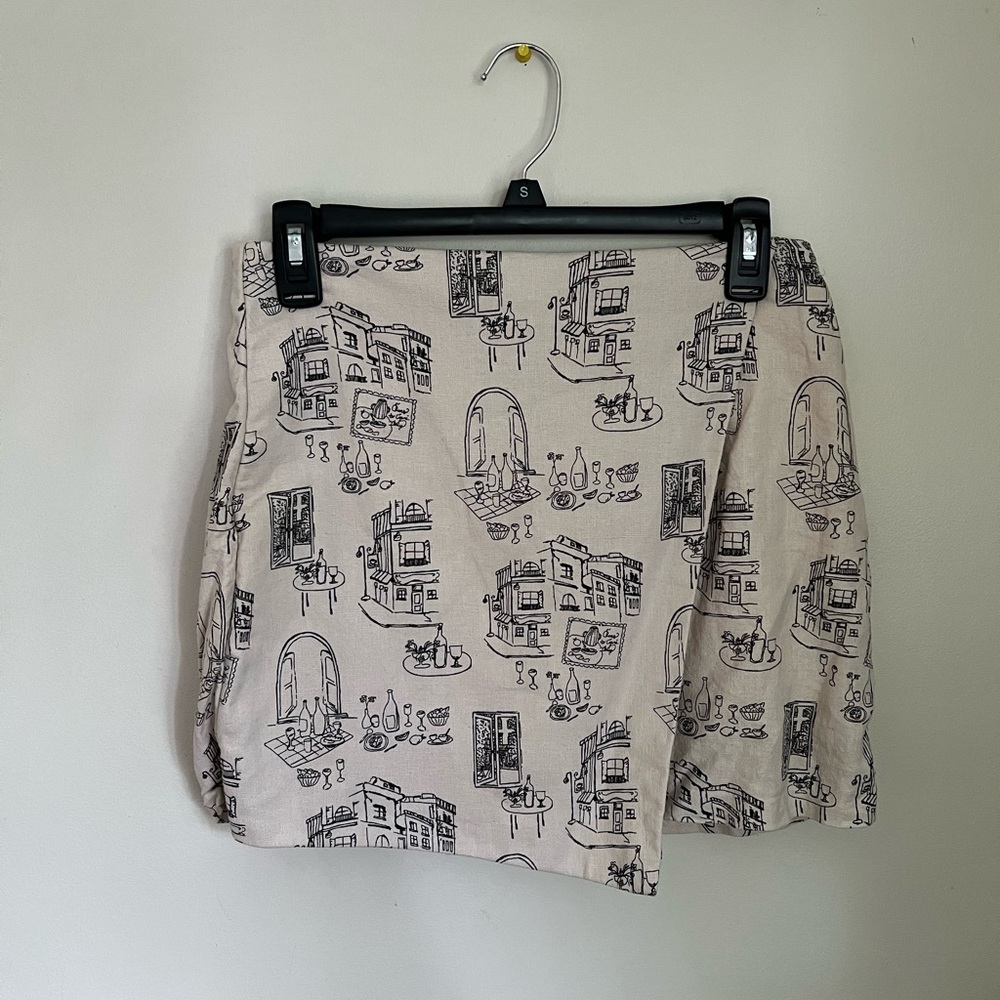 Abercrombie and Fitch linen blend skort